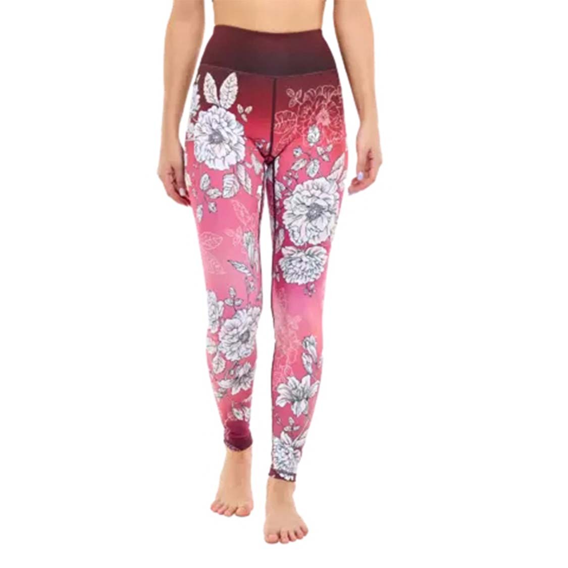 Floral Printed Yoga Pants Pilates Training Wear