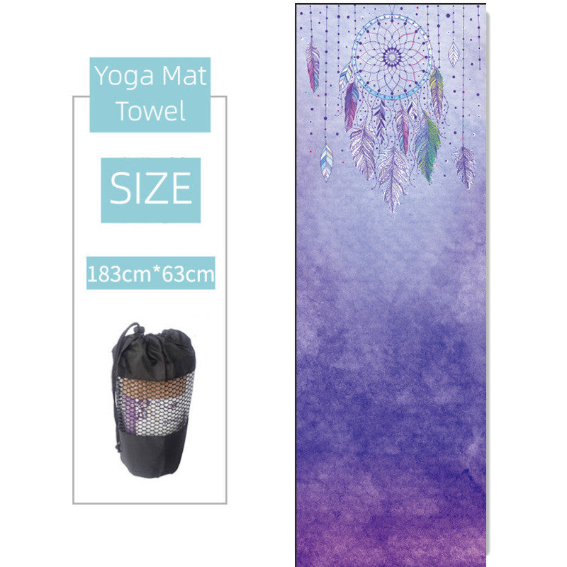 Non-slip Thickened Microfiber Yoga Spread  Sweat absorbing Towel Yoga Blanket