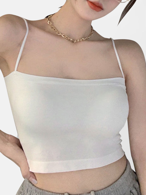 Women's Knitted High Elastic Cropped Camisole