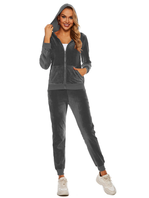 women's casual sweatshirt two piece suit set