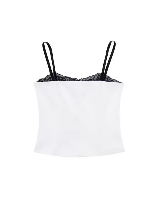 New elegant and sexy lace patchwork bustier top