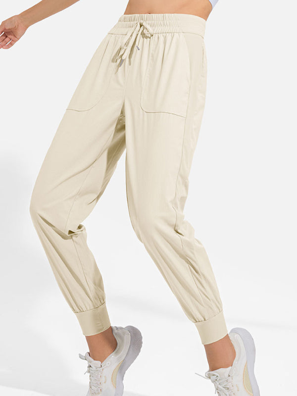 Women's quick-drying cool sweatpants drawstring casual pants