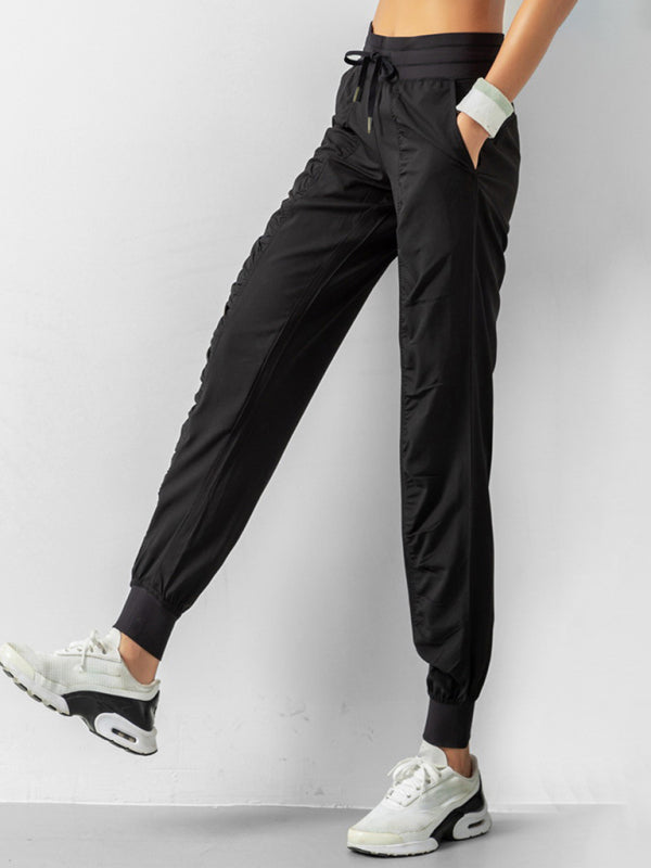 Women's quick dry loose running trousers